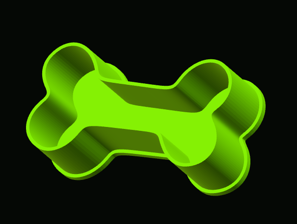 Bone shaped tattoo ink cup