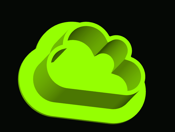 Cloud shaped tattoo ink cup