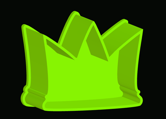 Crown shaped tattoo ink cup