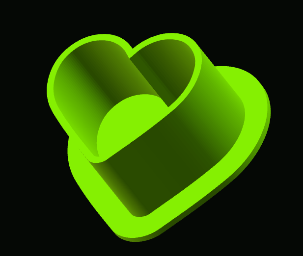 Custom heart tattoo ink cup