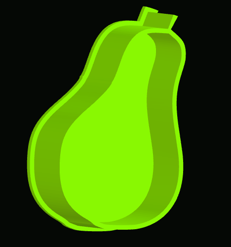 Pear shaped tattoo ink cup