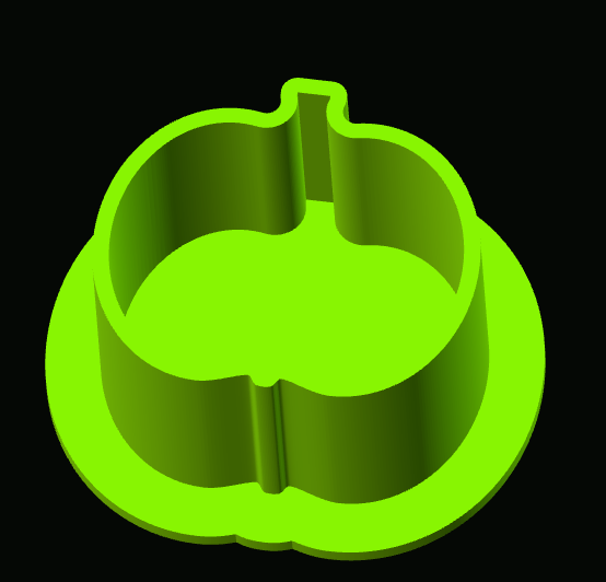 Pumpkin shaped tattoo ink cup