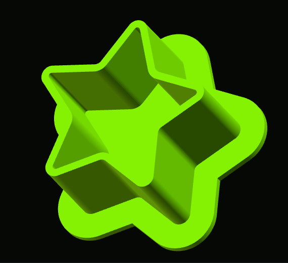 Star shaped tattoo ink cup